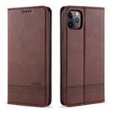 AZNS Magnetic Calf Texture Horizontal Flip Leather Case with Card Slots & Holder & Wallet, For iPhone 12 Pro Max, For iPhone 12 / 12 Pro, For iPhone 12 mini, For iPhone 11 Pro Max